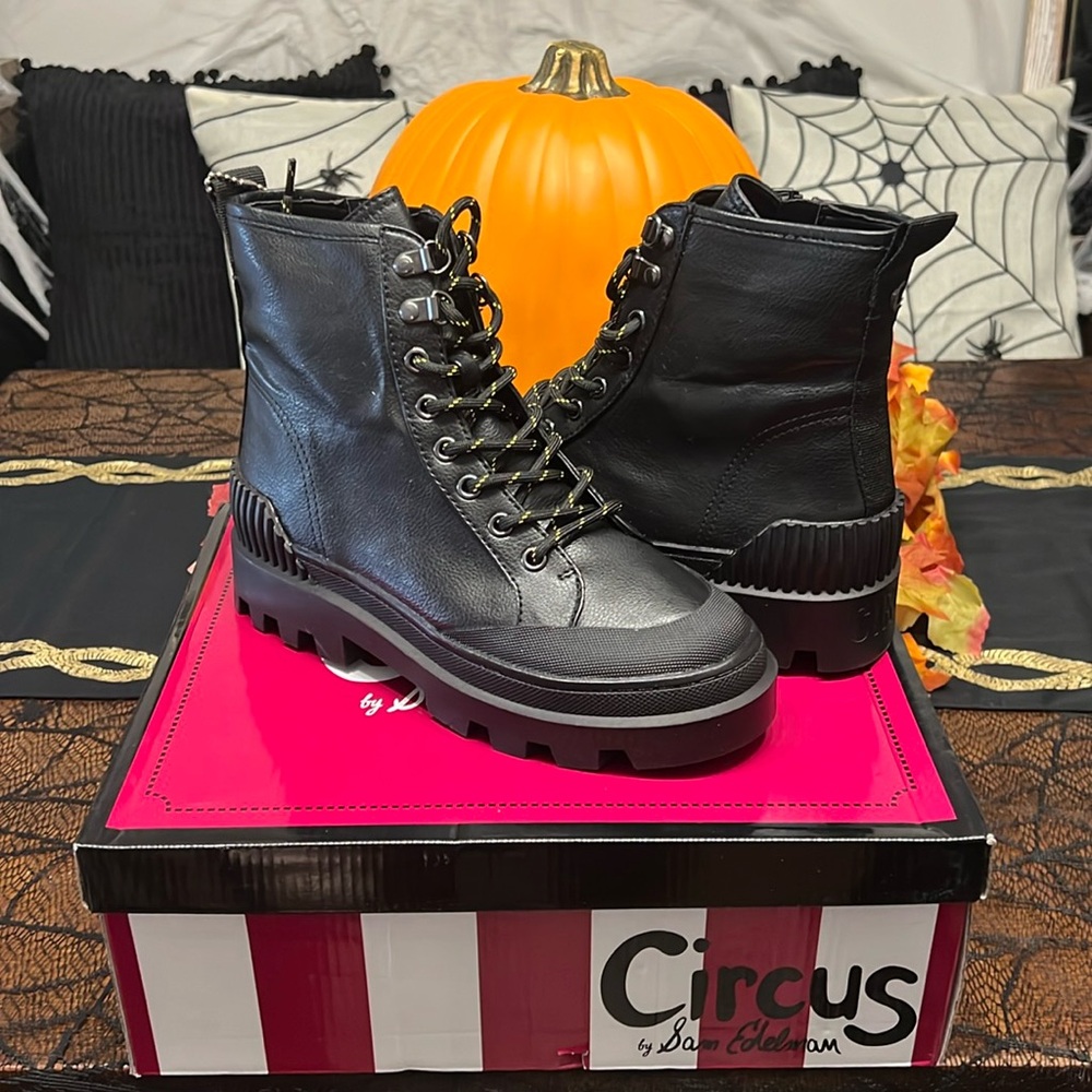 New in box circus combat boots